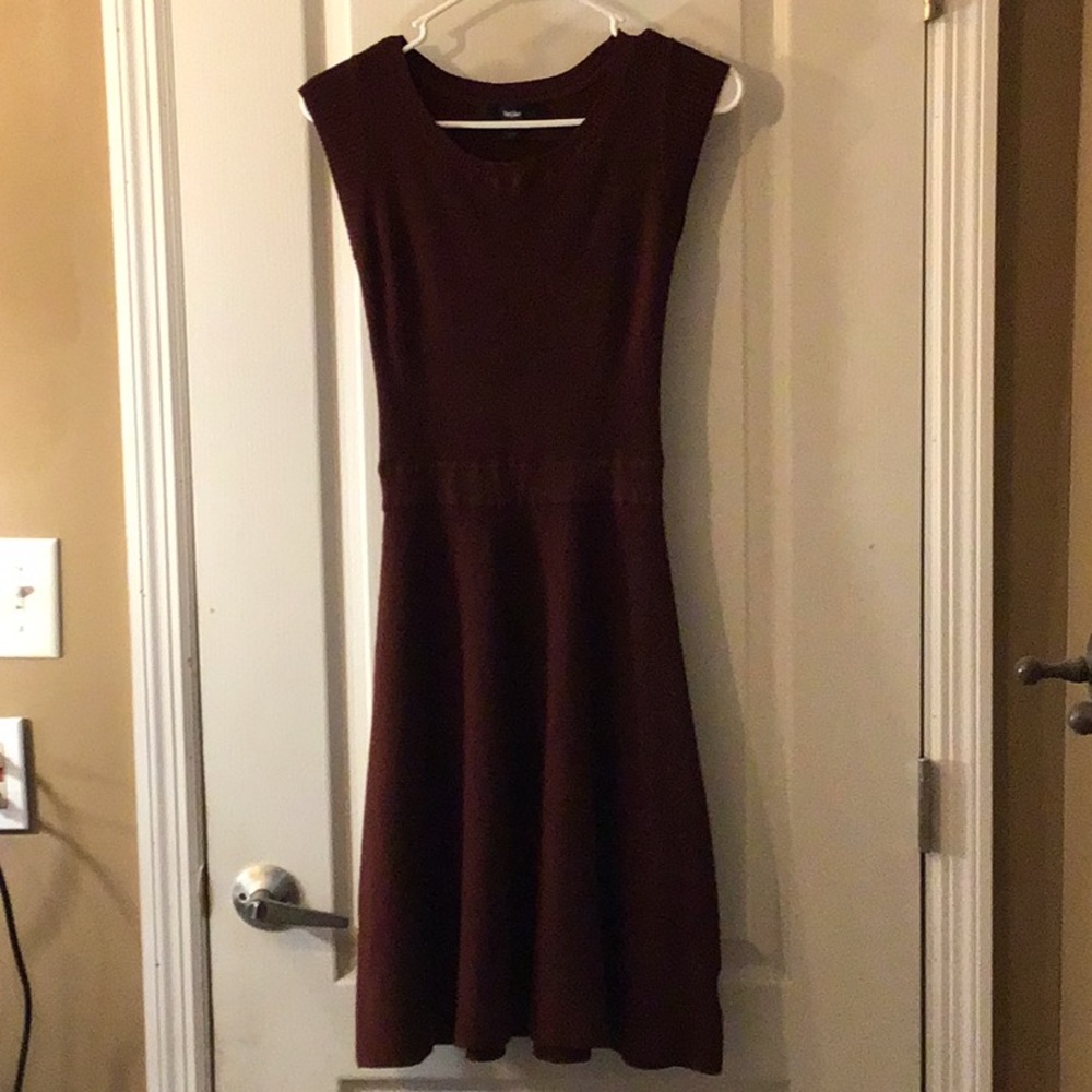 Burgundy XS Mossimo Cap Sleeve Sweater Dress